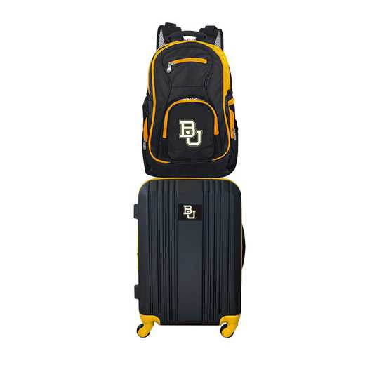 CLBAL108: NCAA Baylor Bears 2 PC ST Luggage / Backpack